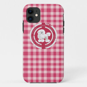 DOG TOY POODLE (PINK) iPhone 11 CASE