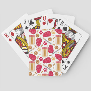 Dog Toys with Peanut Butter - White Playing Cards