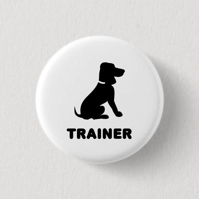 Dog Trainer 3 Cm Round Badge (Front)