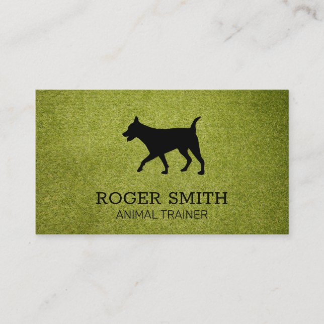 Dog Trainer | Animal Services | Dog Sitter Business Card (Front)