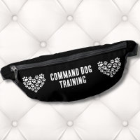 Dog Trainer Black White Paw Print