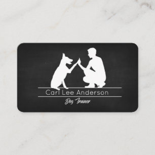 Dog trainer Business car for him Card