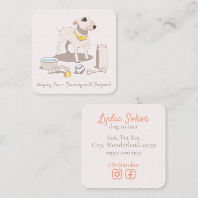 Dog Trainer Business Card (Front/Back)