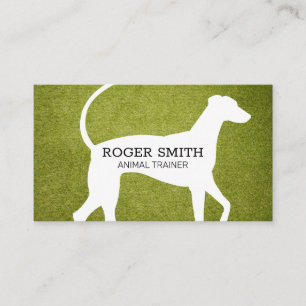 Dog Trainer   Dog Icon and Turf Business Card