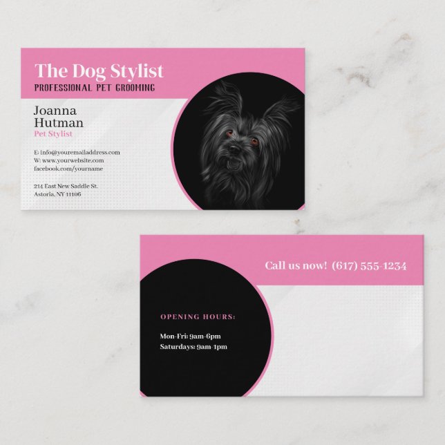 Dog Trainer | Dog Stylist Business Card (Front/Back)