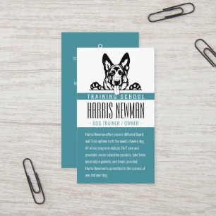 Dog Trainer   Dog Training School Business Card