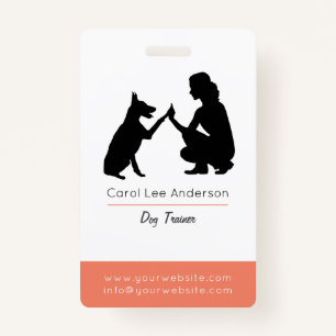 Dog trainer ID badge