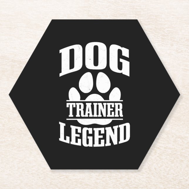 Dog Trainer Legend Paper Coaster (Front)