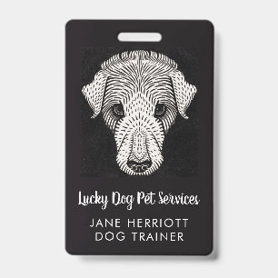 Dog Trainer Pet Services ID Badge