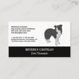Dog Trainer   Sitter   Animal Dog Icon Business Card