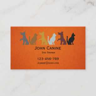Dog Trainer stylish modern professional Business Card