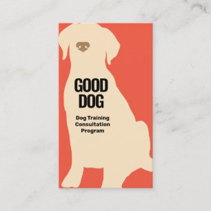Dog Trainer Yellow Labrador  Business Card