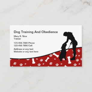 Dog Training And Obedience Business Card