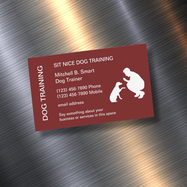 Dog Training Business Card Magnet Template (Creator Uploaded)