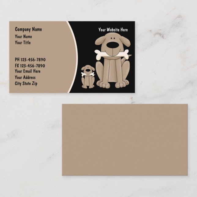 Dog Training Business Cards (Front/Back)