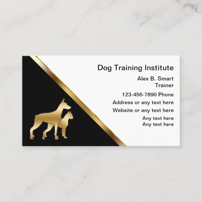 Dog Training Business Cards (Front)