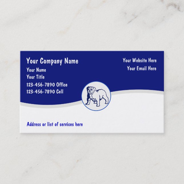 Dog Training Business Cards (Front)