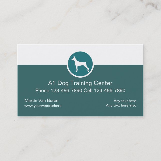 Dog Training Business Cards (Front)