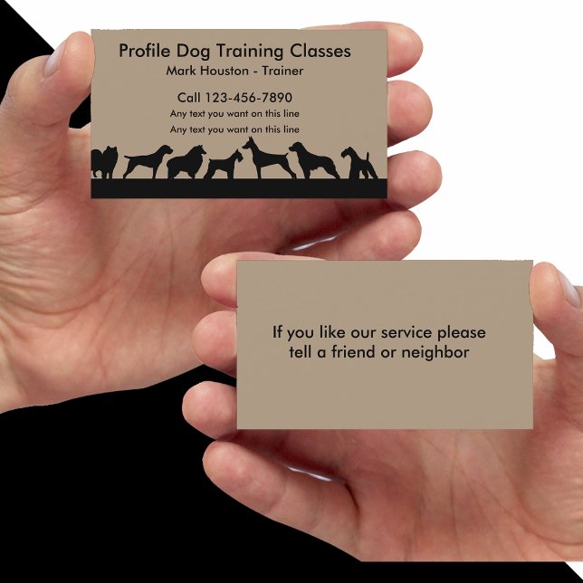 Dog Training Classes Business Card (Creator Uploaded)
