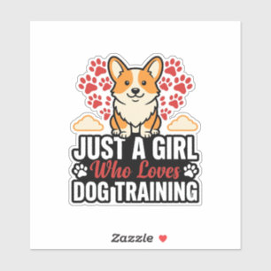 Dog Training Girl Corgi Vintage Vector Shirt Desig