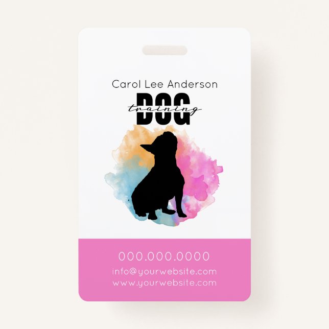 Dog training ID badge (Front)