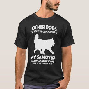 Dog Training Motive Samoyed Dog Owner T-Shirt