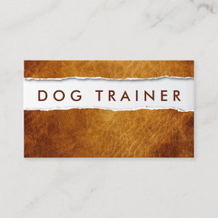 Dog Training Pet Sitter Creative Ripped Paper  Business Card