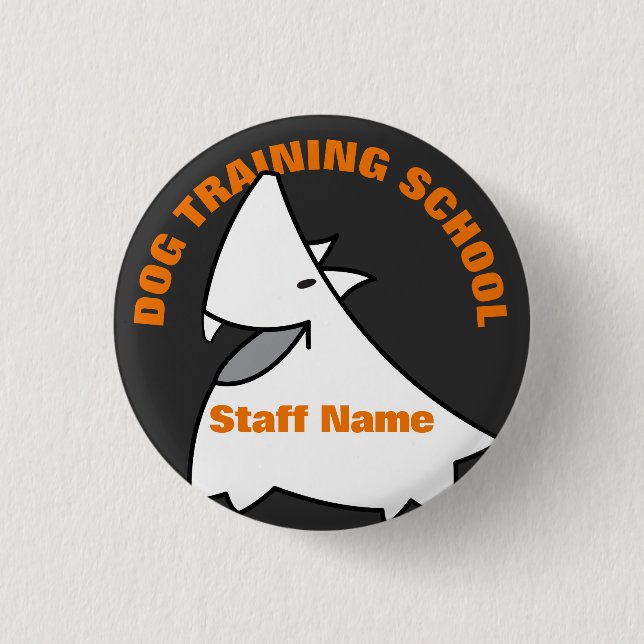 Dog Training School 3 Cm Round Badge (Front)