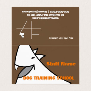 Dog Training School Business Card
