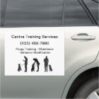 Dog Training Service Mobile Advertising Car Magnet