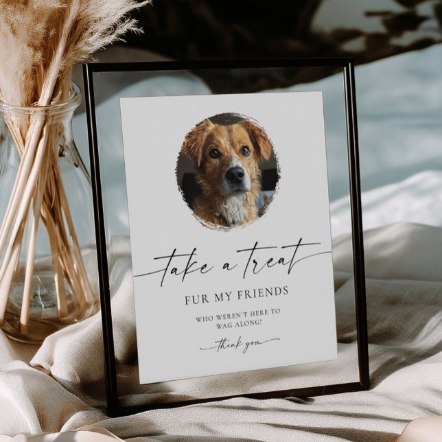 Dog Treat Biscuit Bar Wedding Favor Sign (Dog Treat Wedding Favor Sign)