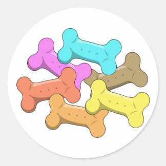 Dog Treats Classic Round Sticker