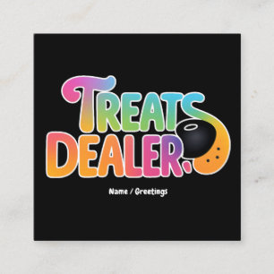 Dog Treats Dealer Owner Dog Lover Funny Snout Gift Square Business Card