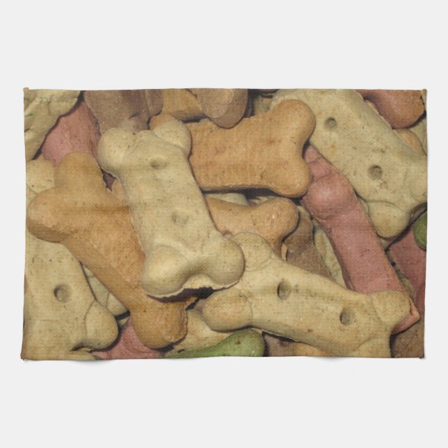 Dog Treats Kitchen Towel (Horizontal)