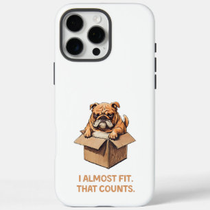 Dog Trying to Fit in Box – I Almost Fit iPhone 16 Pro Max Case