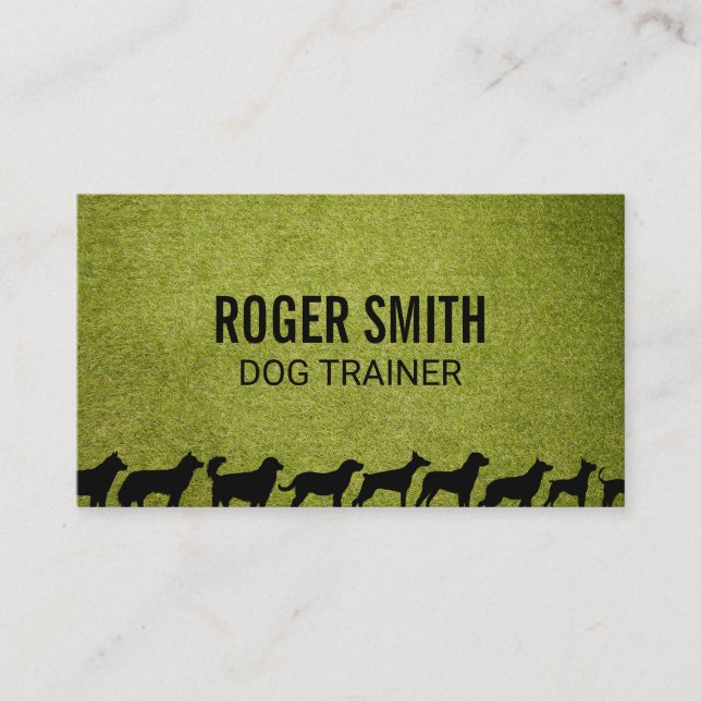 Dog Types | Dog Training Business Card (Front)