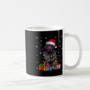 Dog Ugly Xmas Lights Santa Hat Newfoundland Dog Ch Coffee Mug