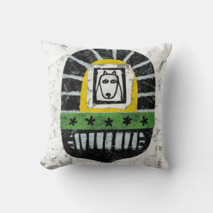 Dog Under The Bridge Throw Pillow