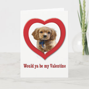 Dog Valentine card