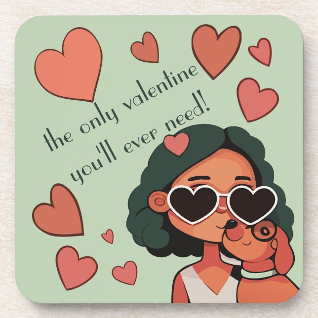 Dog Valentine Coaster (Front)