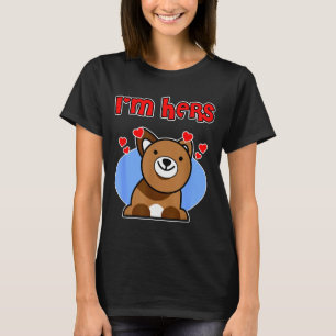 Dog Valentine Couple Design For Men - Im Hers T-Shirt
