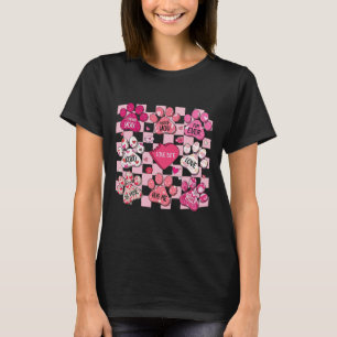 Dog Valentine, Dog Paw Heart, Paw Dog Conversation T-Shirt