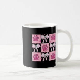 Dog Valentine Pink Bow Coffee Mug