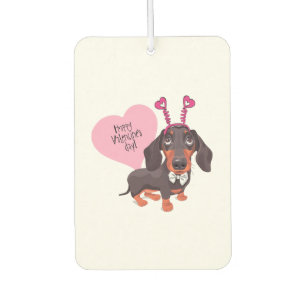 Dog Valentine s Day Car Air Freshener
