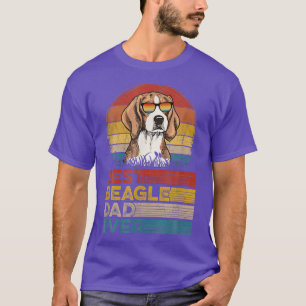 Dog Vintage Best Beagle Dad Ever Fathers Day Puppy T-Shirt