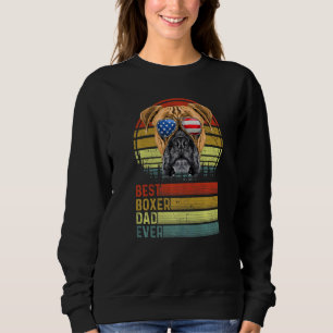 Dog Vintage Best Boxer Dad Ever Father Day Puppy D Sweatshirt