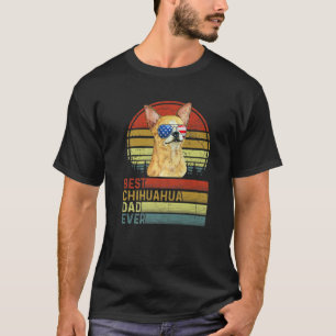 Dog Vintage Best Chihuahua Dad Ever Father Day Pup T-Shirt