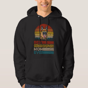 Dog Vintage Best German Shepherd Mom Ever Puppy Do Hoodie