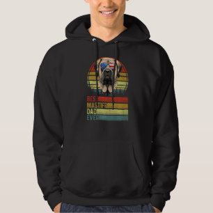Dog Vintage Best Mastiff Dad Ever Father Day Puppy Hoodie