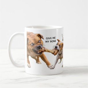 DOG vs. DOG over a bone Coffee Mug